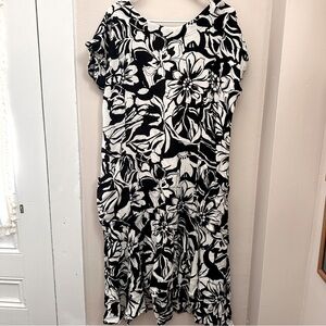 Free People Slouchy Fit Floral Midi Dress Small